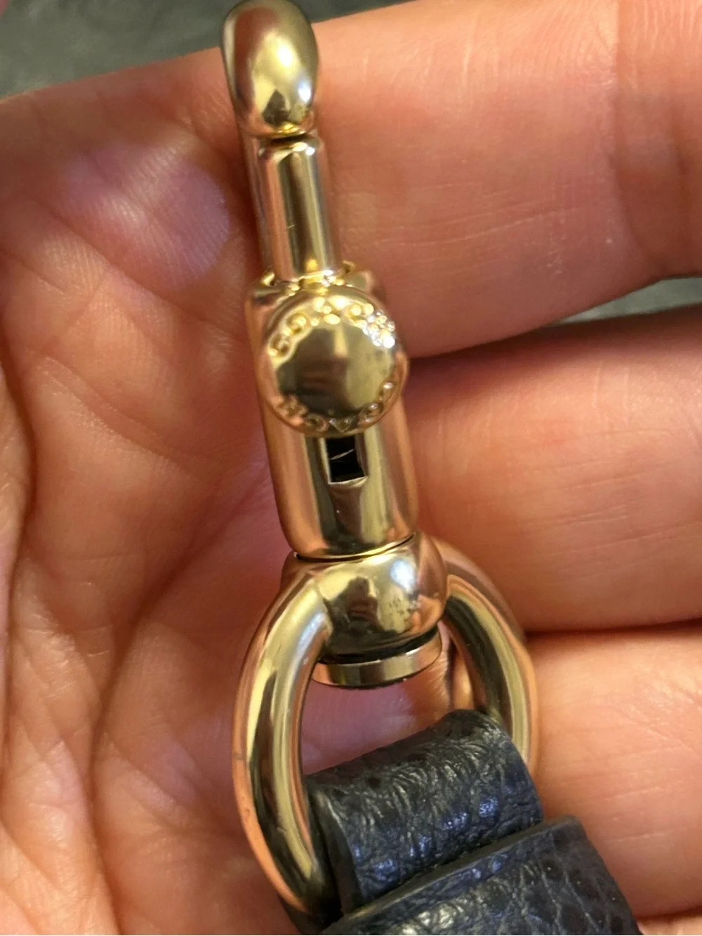 Coach Black Mollie Tote Bag 25 Pebbled Leather with Gold Hardware. - Picture 8 of 10